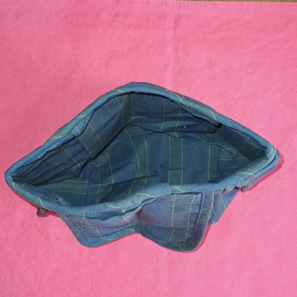 Longaberger Collectors Club 5 Year Anniversary Basket Liner Navy Green NWT